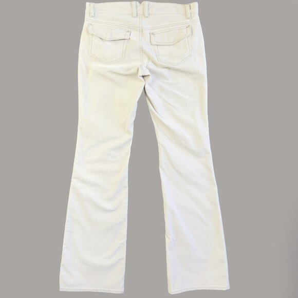 GAP Women’s Beige Bootcut Jeans Size 8L Long Stretch Cotton Blend Corduroy Pants - Picture 2 of 16